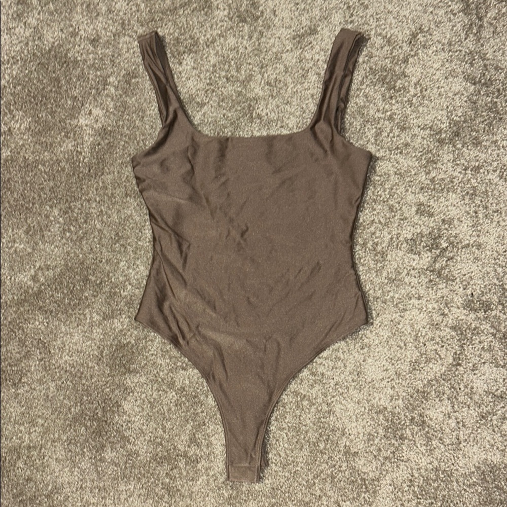 Dex Brown Bodysuit Top